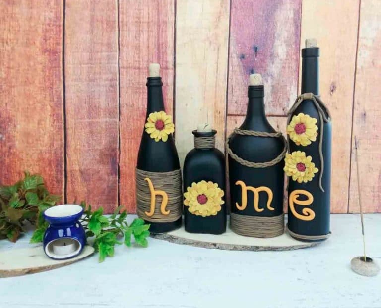 Cómo decorar una botella de cristal paso a paso